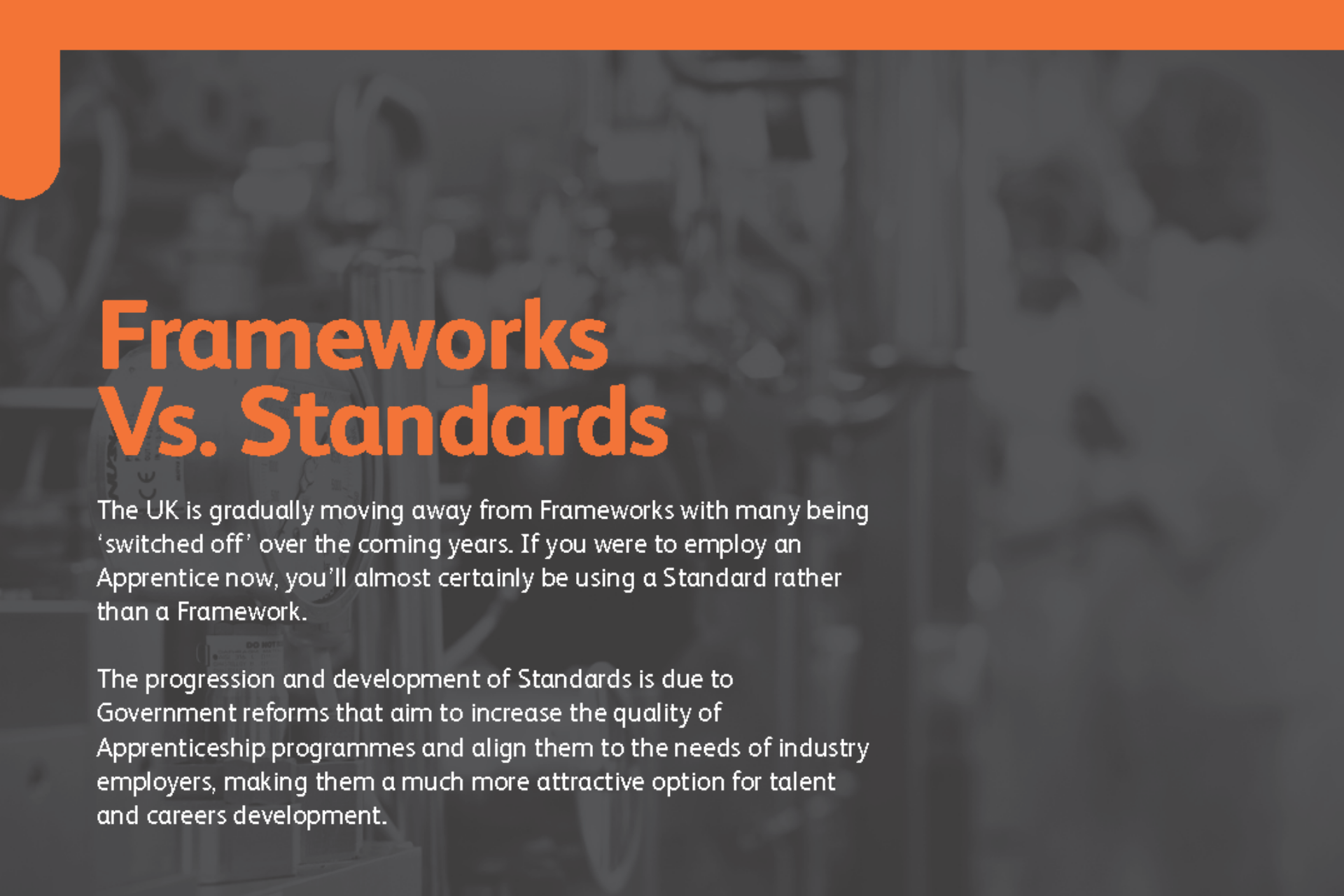 frameworks v standards