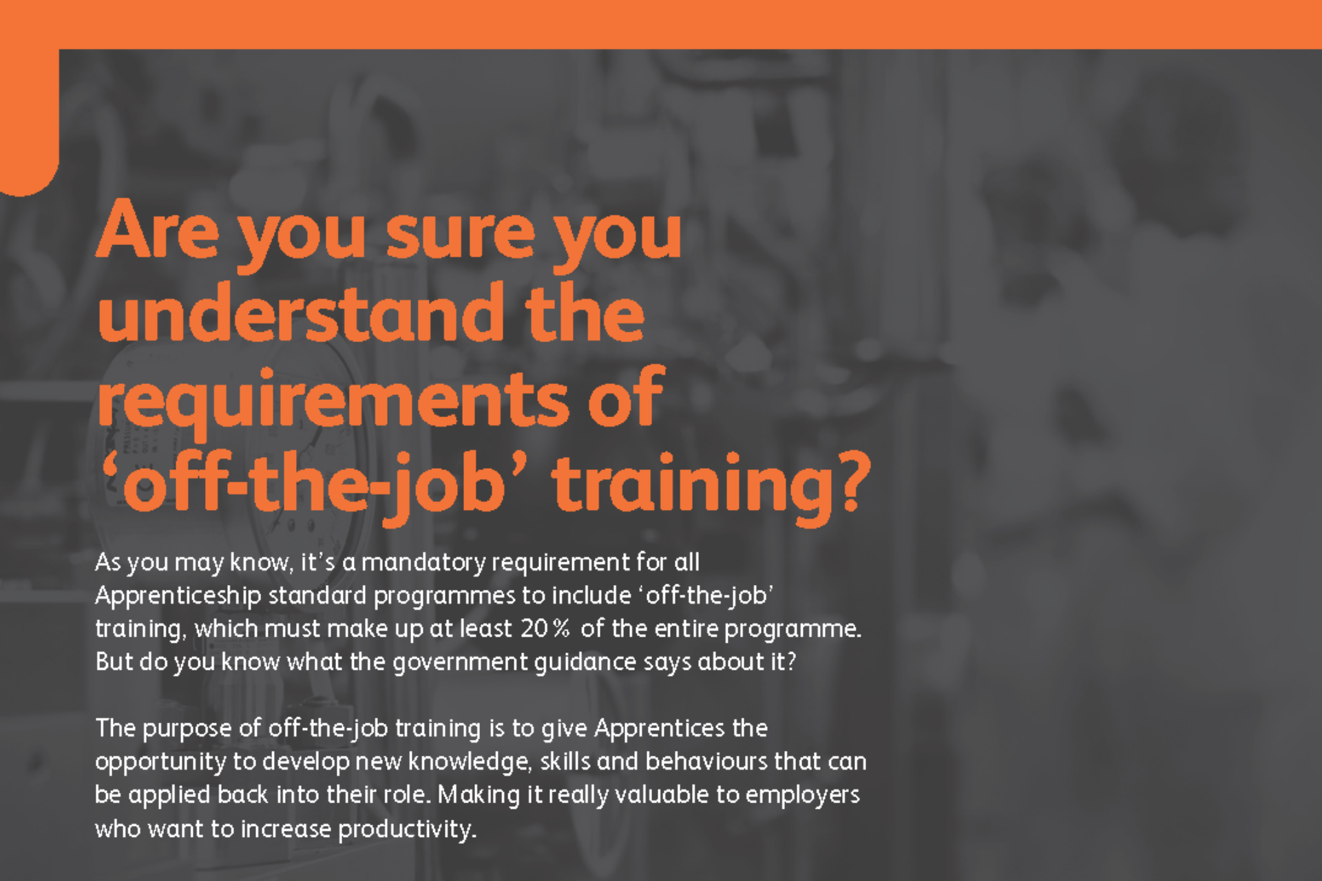 off the job training