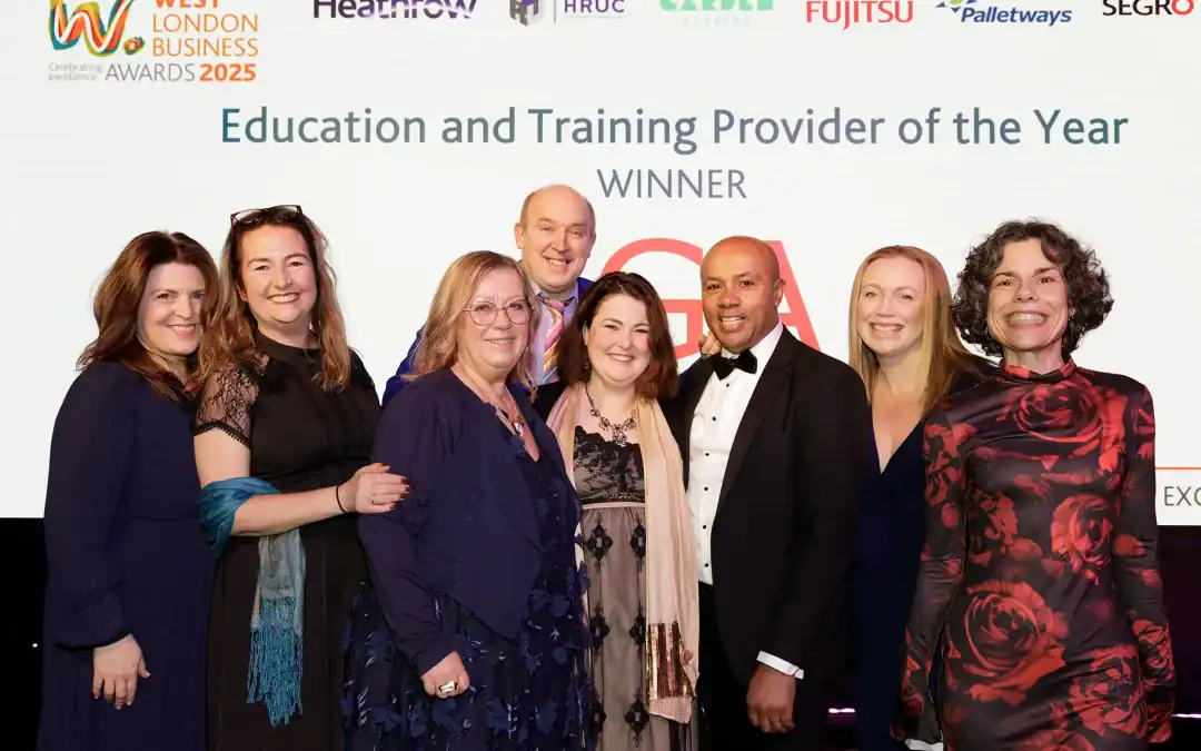 NSAFD Industry Approved provider JGA wins Training Provider of the Year at the West London Business Awards – Again!